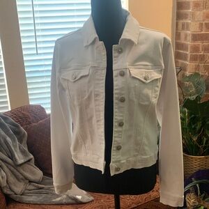 Rhythm in Blues White Jean Jacket